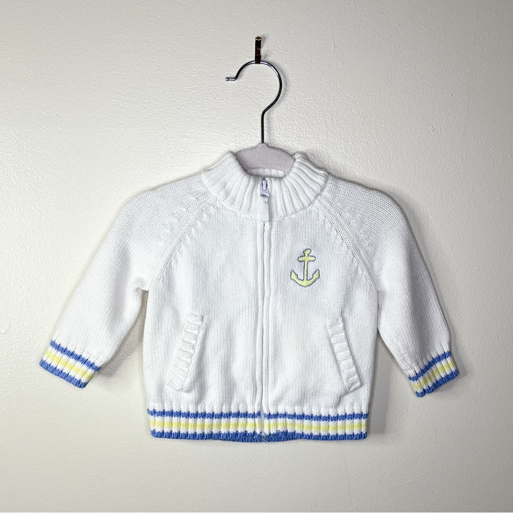 Janie and Jack White Nautical Anchor Jacket
3-6 M